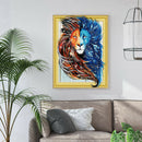 5D Special Shaped Diamond Painting Colorful Lion DIY Embroidery Crystal Art