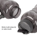 1.5L Large Capacity Sports Water Bottle w/ Straw For Outdoor Cycling Gym Drink
