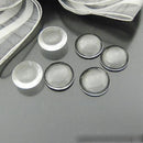 50pcs/lot 12mm Round Flat Back Clear Glass Cabochon High Quality R5L1