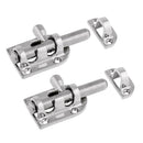 2 Pieces Stainless Steel Barrel Bolt Window Latch Lock For Marine Boat
