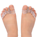 1pair Soft Silicone Protective Straightener Pedicure Overlapping Toe Separator