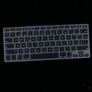 Spanish Phonetic Keyboard Protective Film Cover For 13 Inch Macbook - Black
