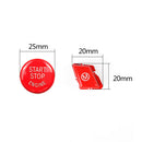 For BMW E90 M3 Engine Start + Steering Wheel M Button Replace Cover (Red) A