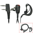 Black Ear Hook Design Headset Earphone Earpiece 2 Pin for Kenwood Walkie  HVP