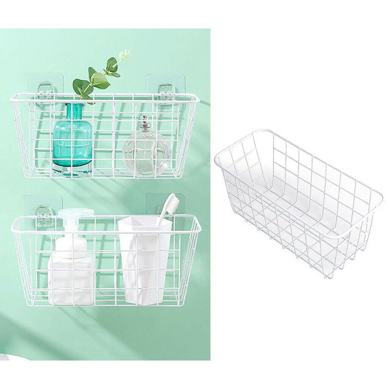 3x Small Metal  Food Storage Organizer Basket