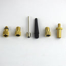 6pcs  Valve Adaptor Set Pump Needle Air Inflation Accs For Bike Tires