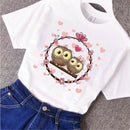 Love owlheat transfer  iron on patches for clothes DIY clothing decor printingBX