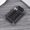 4-Pin or SATA 15-Pin to 8 Way 4-Pin PC Chassis Cooling Fan Splitter Hub