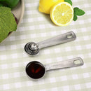 Stainless Steel Measuring Spoons Set of 7 Stackable Measure Spoon for Dry a H2C7