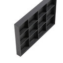 Black PU  Earring Jewelry Bracelet Organizer Display Tray Case Box Holder