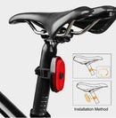 Smart Safe Night Cycling Tail Light LED Rear Light Auto On/Off USB Rechargeable