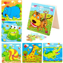 1pc Cartoon Animal IQ Development Puzzles Wooden Kids Early Education