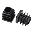 Square Table Chair Leg Feet Tube Pipe Insert Cap 16mmx16mm 30pcs Black E7P4