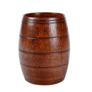 2pcs Creative Natural Wood Mug Handmade Wooden Beer Barrel Goblet Tea Cup