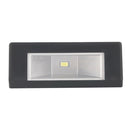 2pcs LED Solar Light Outdoor Wall Lamp for Garden Yard Decor (White Light)