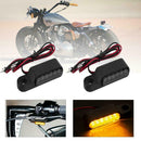 1 Pair Motorcycle Dual Side Turn Signal Light Lamp Amber Light Fit for Kawasaki