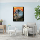 Animal 5D Diamond Painting DIY Full Round Drill Rhinestone (Lion LD536)
