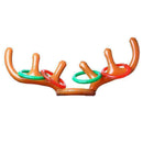Inflatable Reindeer Antler Hat Toss Rings Xmas Gift Holiday Party Game Moos W7A5