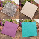 Flower Printed DIY Scrapbooking Plastic Embossing Template Folder Stencil