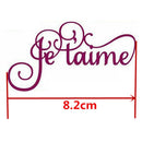 French Alphabet Cutting Die for DIY Scrapbooking Embossing Die Cuts (H4844) A
