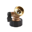 Heavy Duty Brass Gooseneck Garden Water Tap Connector Hose Shut Off Valv ZKR
