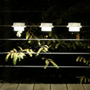 13LED Solar Energy Sink Lamp Pathway Street Lawn Lamp (White White Light) A