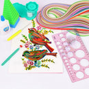 DIY Paper Quilling Kit Tweezer Quilling Ruler Needles Rolling Pen Tools