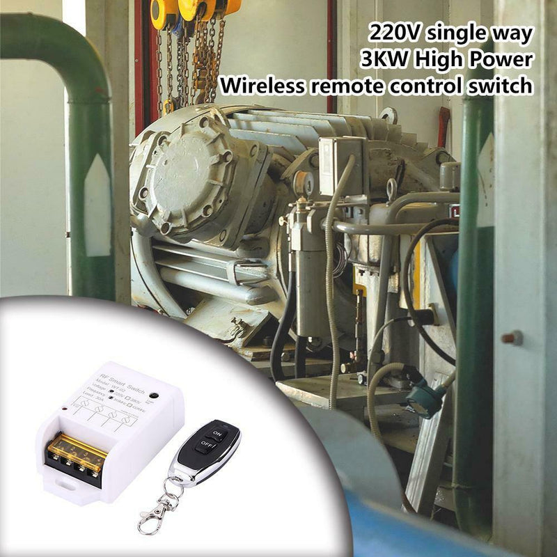 220V 30A 1CH Wireless Remote Control Switch Transmitter+Receiver (ON/OFF)
