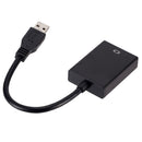 USB 3.0 to 1080p HD HDMI Converter External Graphics Video Card (Black) A