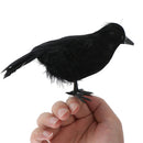 Simulate Raven Feather Artificial Crow Prop Halloween Bird Realistic Pa OZ