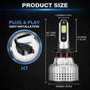 H7 Led Headlight Bulbs 10000LM Headlamp Conversion Kit Easy To Install