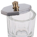 Cosmetic Tools Octagon Shaped Glass Dappen Dish with Stainless Steel Metal Li OZ
