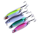 4Pcs/Lot Colorful Trout Spoon Metal Fishing Lures Spinner Baits Bass Tack Dgrl