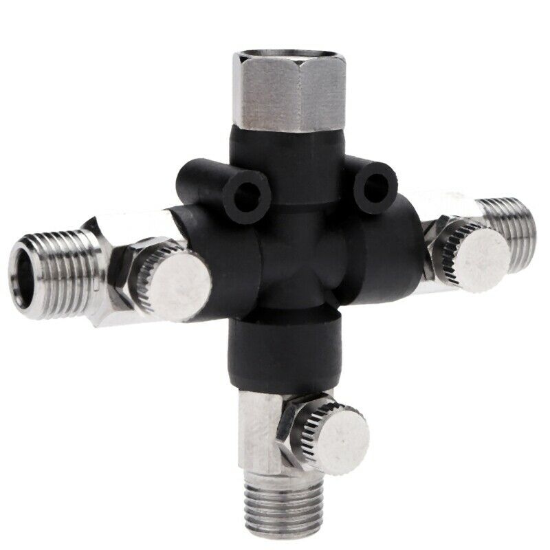 3 Way Airbrush Air Hose Manifold Splitter Airbrush Accessories Multi Use Wi Q2P5