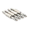 4PCS 6.35mm 1/4 inch Stereo Solder End Heavy Duty Plug Metal Body with StrainME