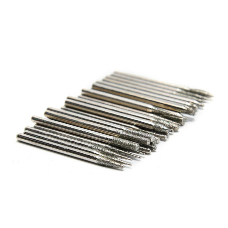 30-in-1 Nail Art Grinding Polishing Diamond Needles for Nail Printer - White New