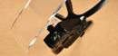 Headband Headset LED Head Light Magnifier Magnifying Glass Loupe 5x Lens NEW