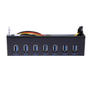 7 Port USB 3.0 Hub 5Gbs 5.25inch CD-ROM Drive Bay CD ROM Front Panel for Co