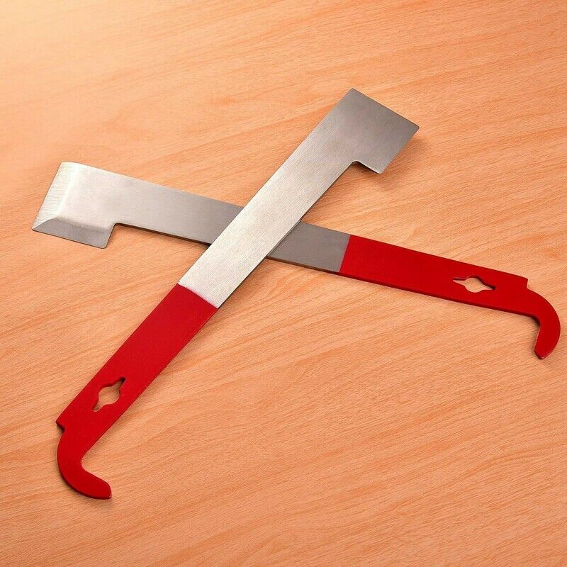 2 Pack Stainless Steel Beekeeping Hive Tool J Hook Bee Frame Lifter And Scr