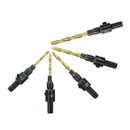 5PCS HSS Countersink Drill Bit Set Screw Woodworking Chamfer Tool Quick Change