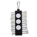 Golf Tee Golf Wooden Tee holder with 3 ball marker and Keychain