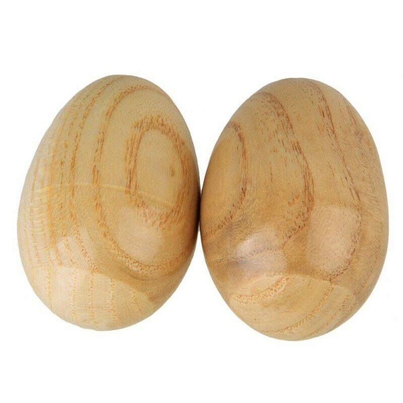 Musical Percussion Instruments Wooden Egg Shakers Rhythm Rattle for Baby Ki