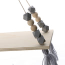 2x Wall Hanging Wooden Floating Shelves Wall Mounted Bracket for Books Toys