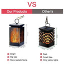 Solar Led Lantern Lights Dancing Flame Waterproof Outdoor Hanging Lantern P