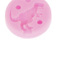 2pcs dinosaurs silicone fondant cake decor chocolate baking sugarcraft mold TE