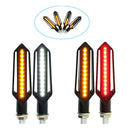 2x Red Yellow Two-Color Running Water Motorcycle Steering Signal Light sfs IXP
