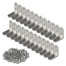 24 Pieces Stainless Steel Corner Braces (1.57 X 1.57 Inch,40 X 40 Mm) Joint I2C3