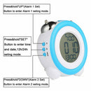 Digital Dual Alarm Clock Loud Alarm Clock Twin Bell Kids Small Clock Large