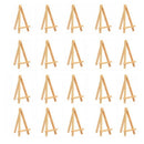 50 Pcs Mini Wooden Table Easel Desktop Name Card Picture Stand Display Ease