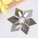 6Pcs Stainless steel adhesive door hook kitchen wall hanging towels bathroom JR